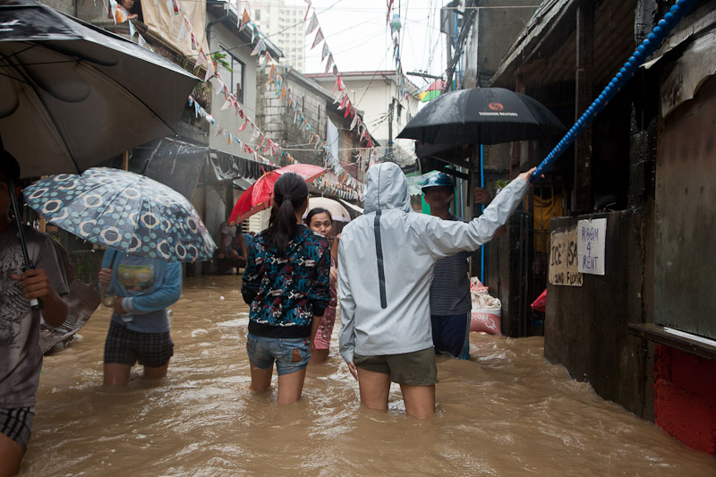 Rue de Santolan inondée © Quentin Gaudillière