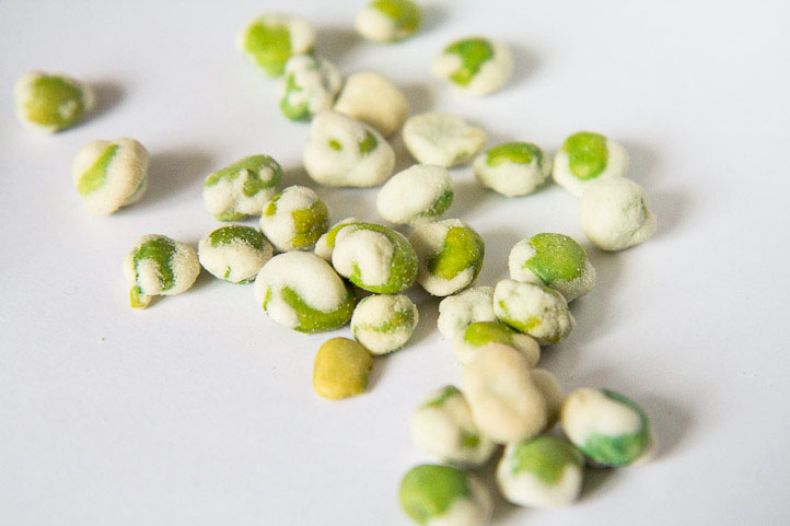 Petits pois frits au wasabi © Camille Oger