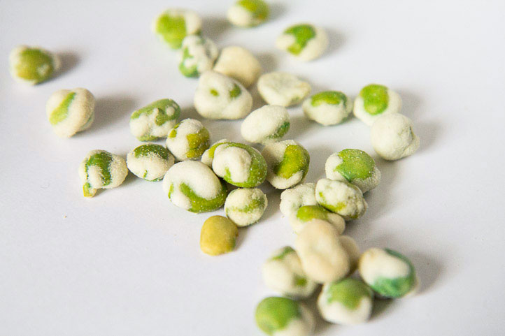 Petits pois frits au wasabi © Camille Oger Petits pois frits au wasabi © Camille Oger
