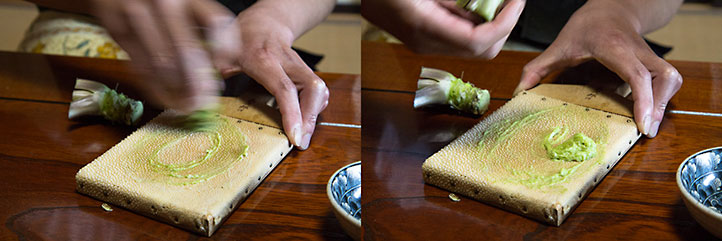 L'art de râper le wasabi © Camille Oger L'art de râper le wasabi © Camille Oger