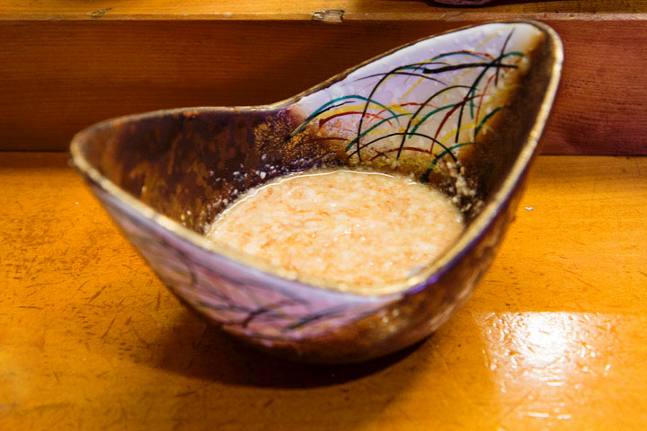 Foie de kawahagi en sauce © Camille Oger
