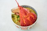 Yashigani soba, soupe de nouilles au crabe de cocotier © Camille Oger